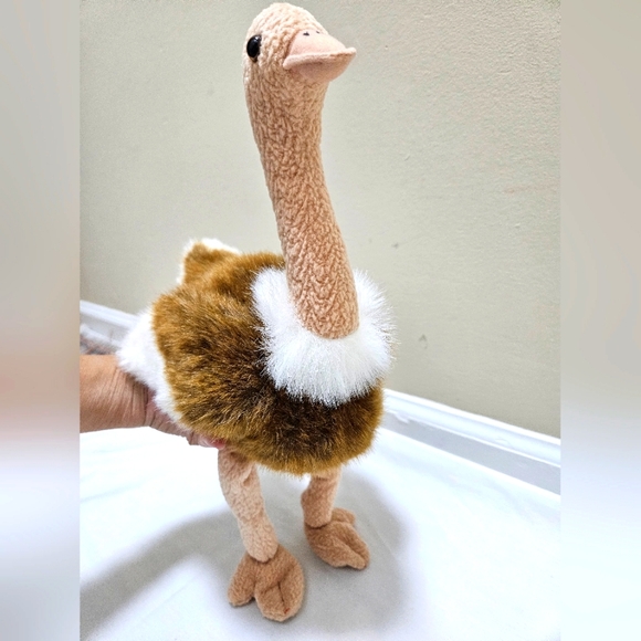 TY Beanie Buddy Stretch The Ostrich Plush Stuffed Animal Bird Retired 1998 Vtg. - Picture 5 of 15